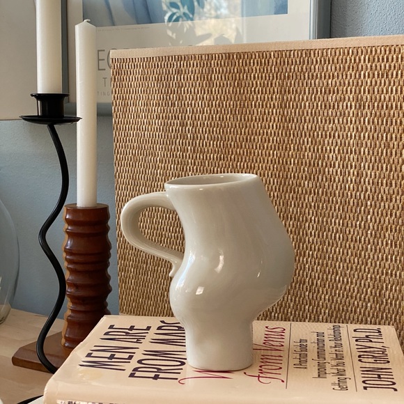 VINTAGE PREGNANT BELLY MUG/PLANTER